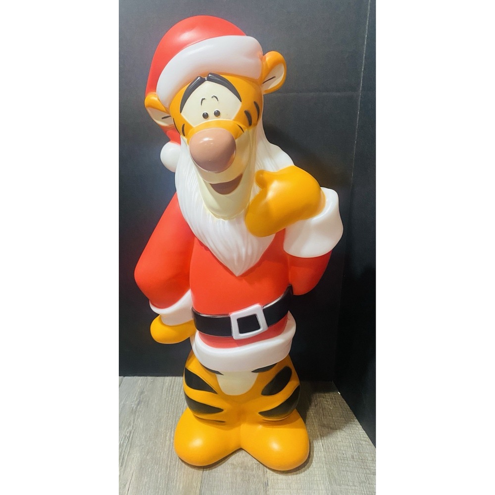 Disney Tigger Santa Blow Mold 24" Christmas Light Up Outdoor Decor New